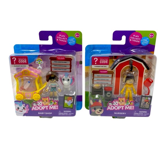 Jazwares Adopt Me! Baby Shop & Nursery Playsets with Codes and‎ Accessories NEW - Picture 1 of 14